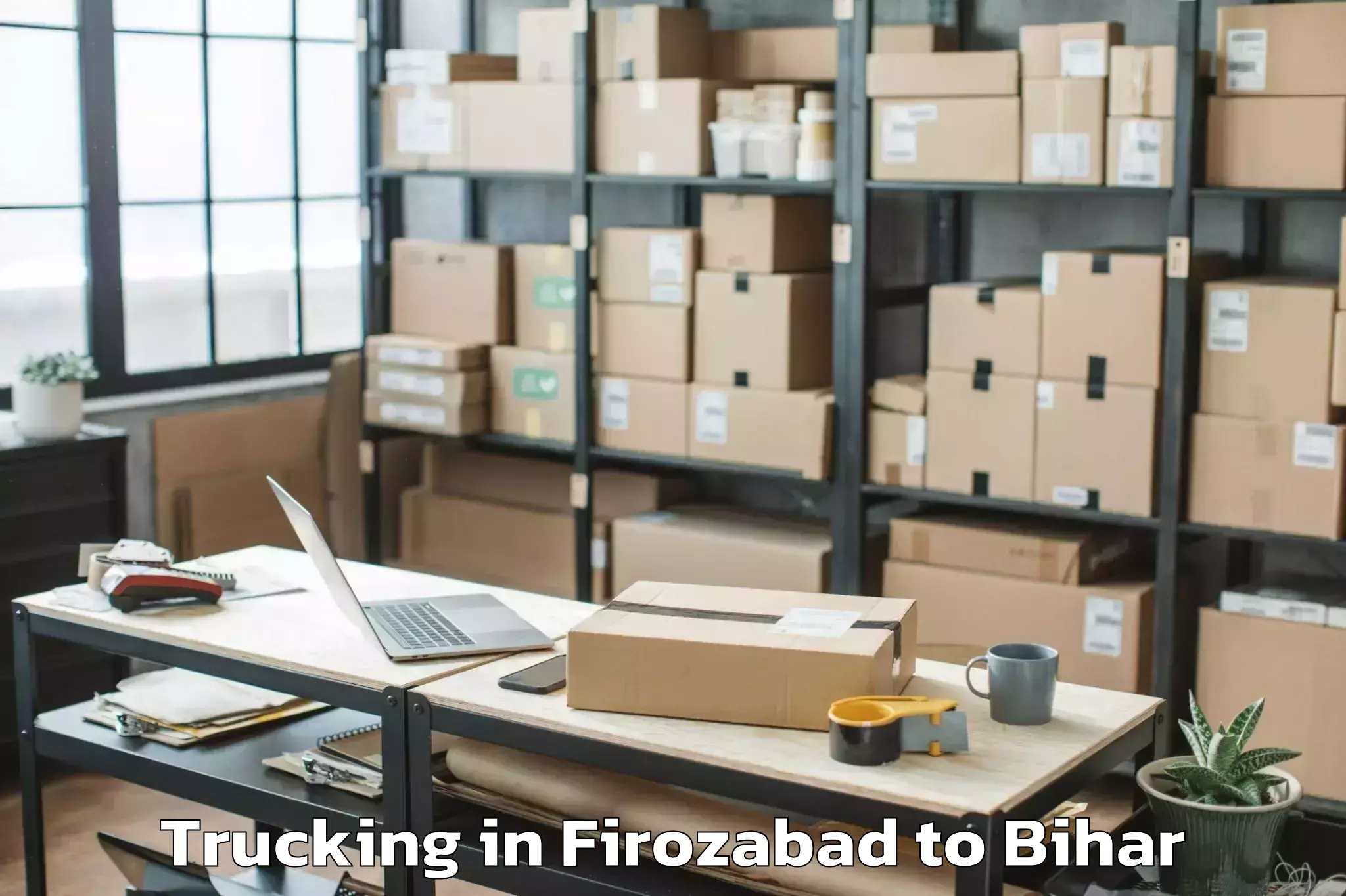 Book Firozabad to Forbesganj Trucking